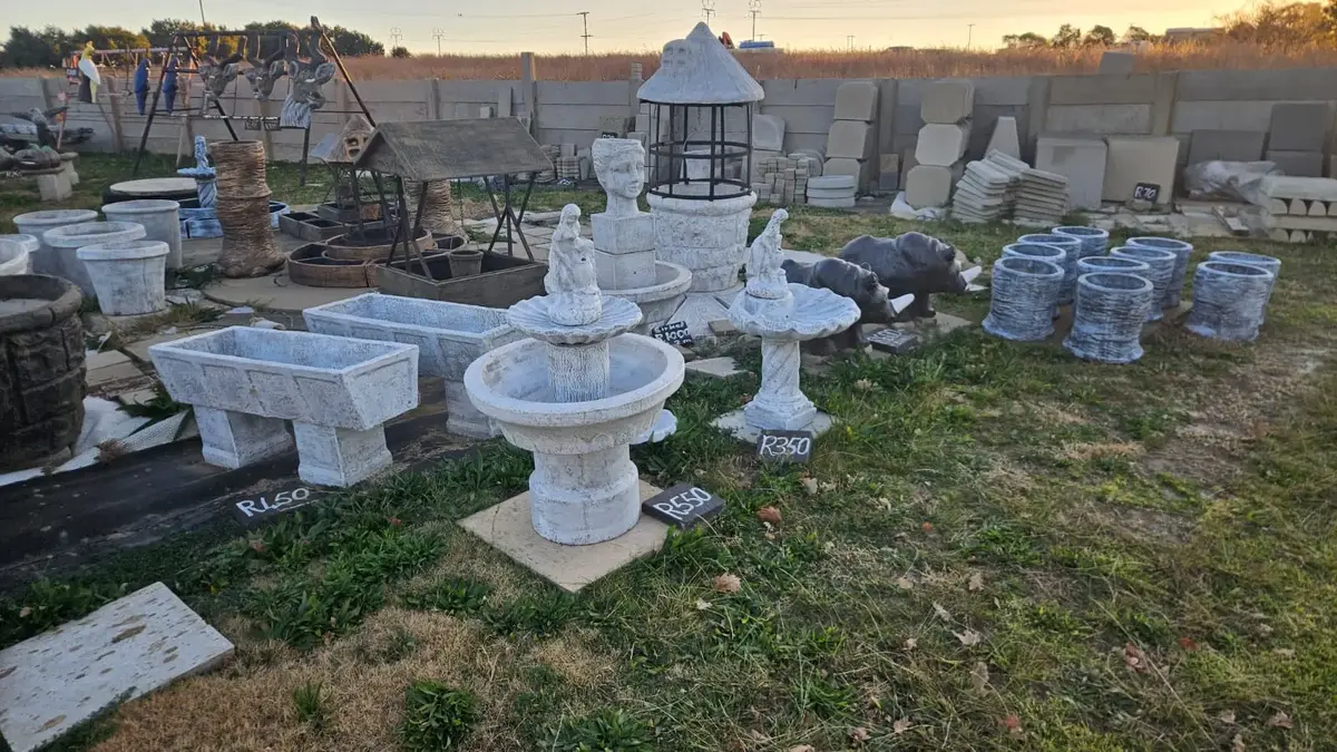Concrete garden ornaments