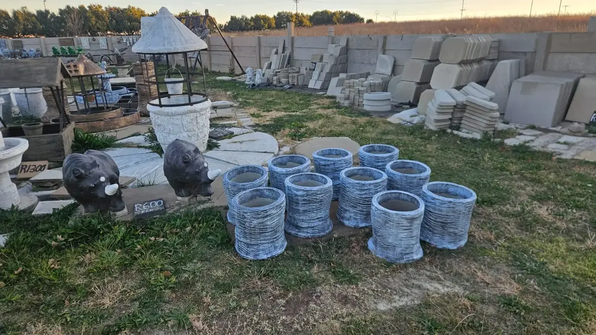 Concrete garden ornaments