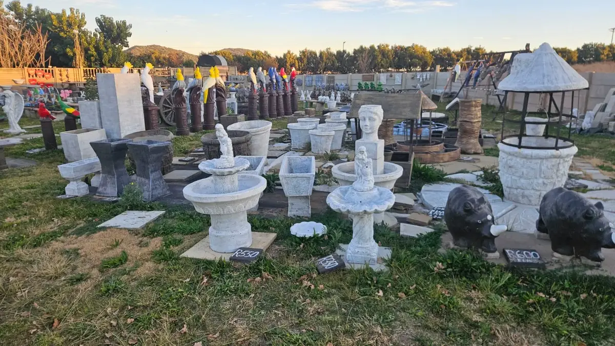 Concrete garden ornaments