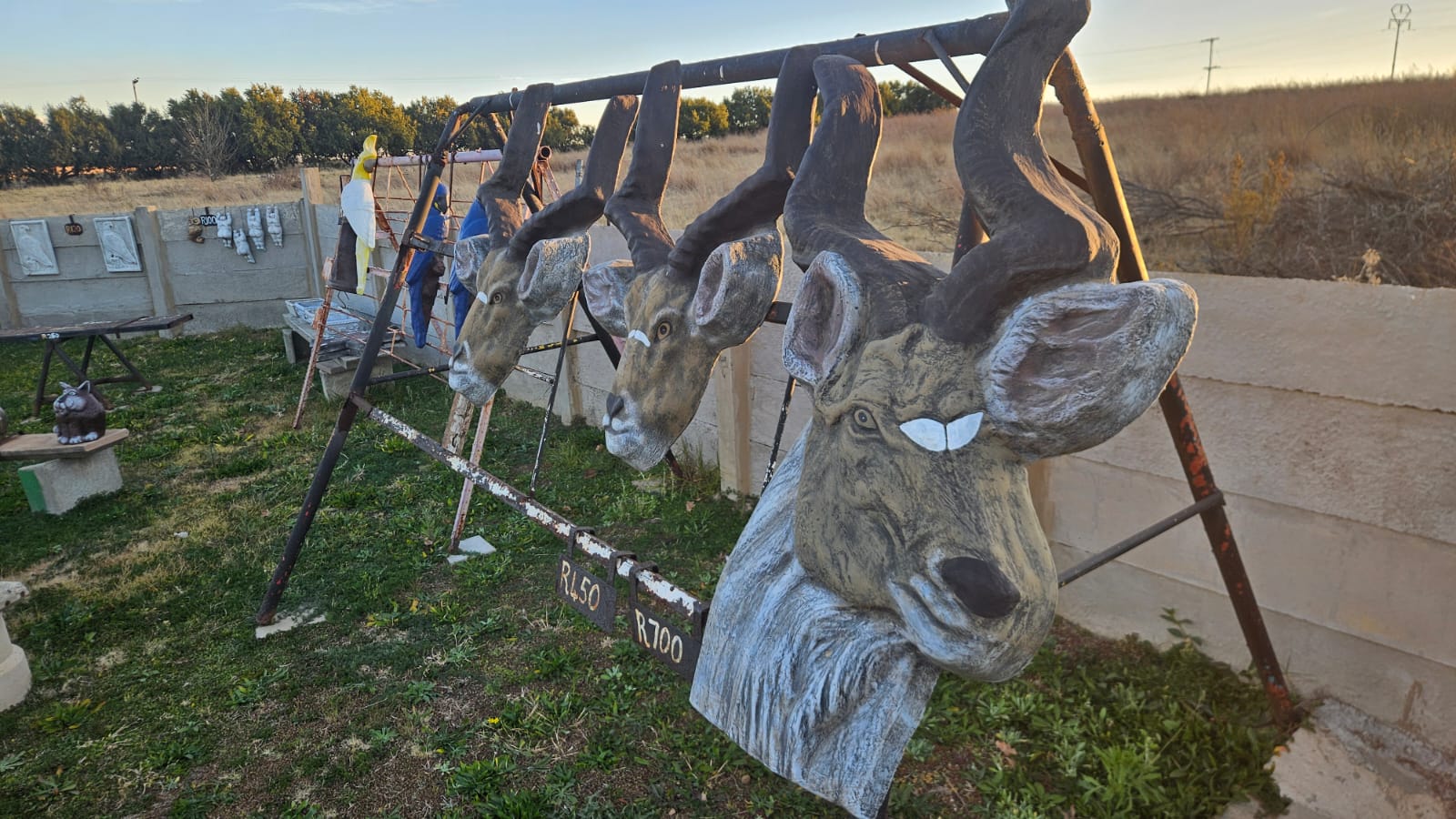 Concrete garden ornaments