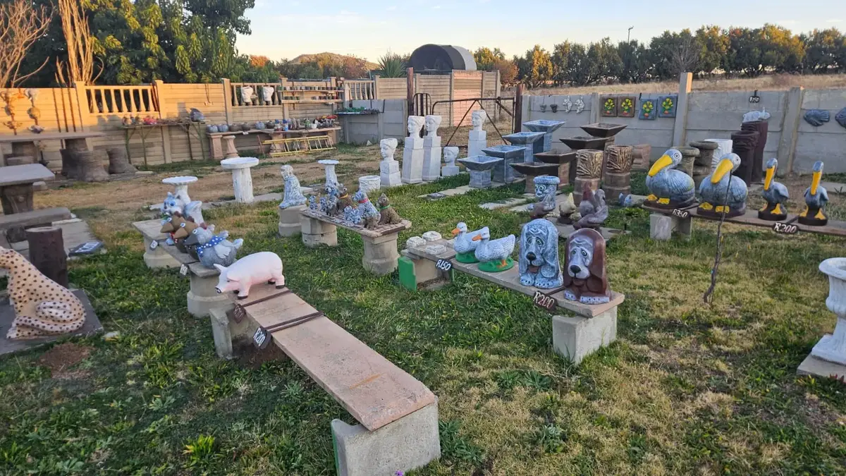 Concrete garden ornaments